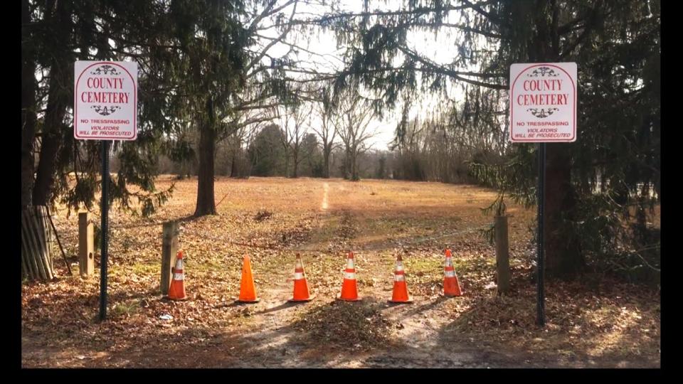 For years Burlington County New Jersey has buried its unclaimed dead in this county-owned cemetery in Pemberton township