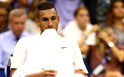 Nick Kyrgios at the US Open - Credit: Getty Images