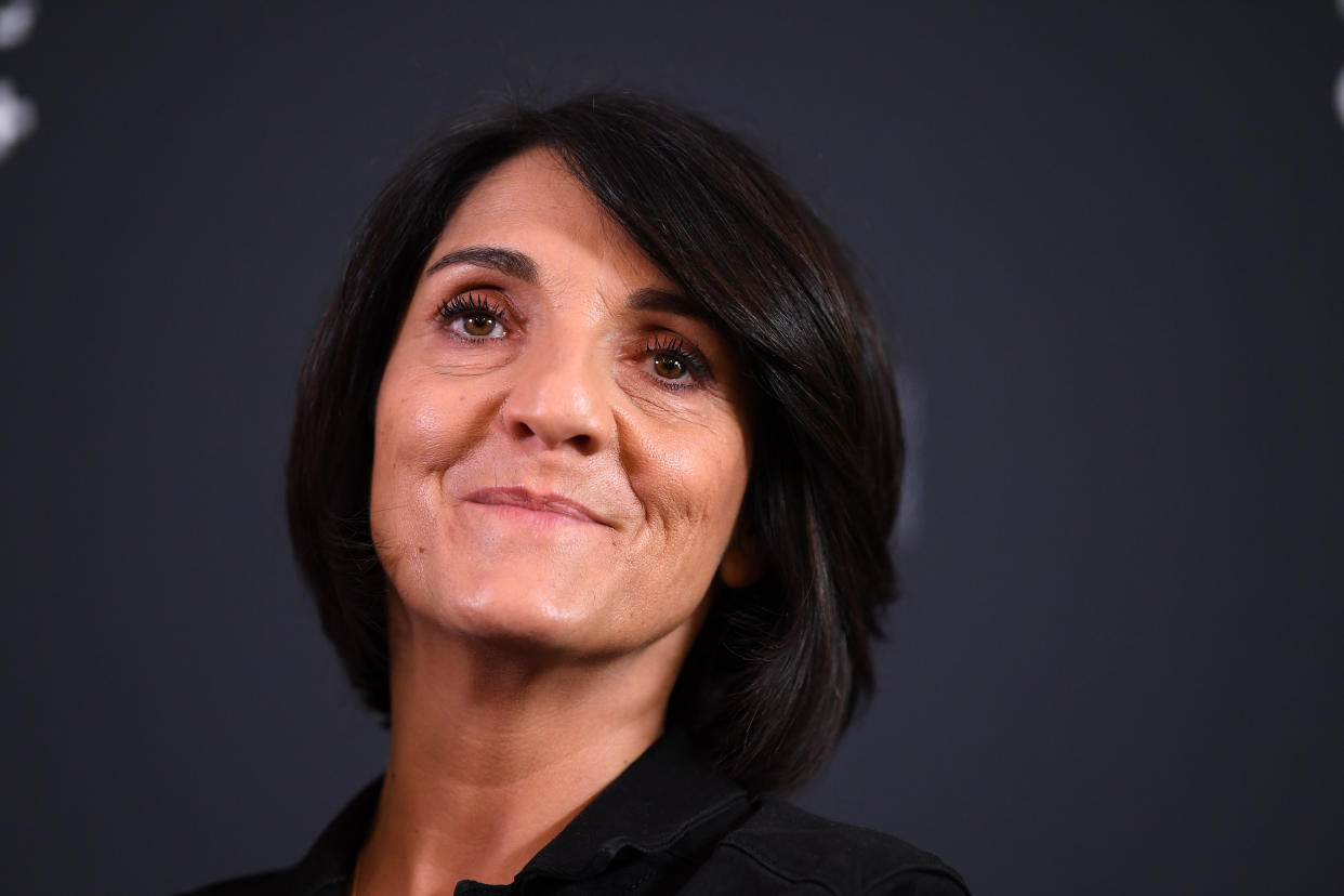 PARIS, FRANCE - JANUARY 29: Cesar Ceremony Host Florence Foresti attends the Cesar 2020 press conference at Le Fouquet's on January 29, 2020 in Paris, France. (Photo by Pascal Le Segretain/Getty Images)