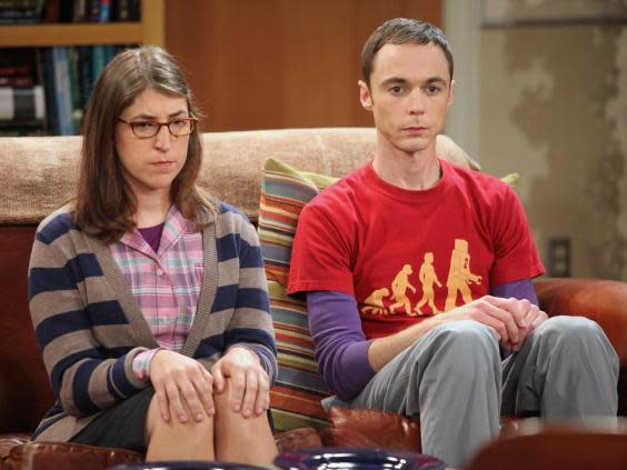 Mayim Bialik and Jim Parsons in 'The Big Bang Theory' (CBS)