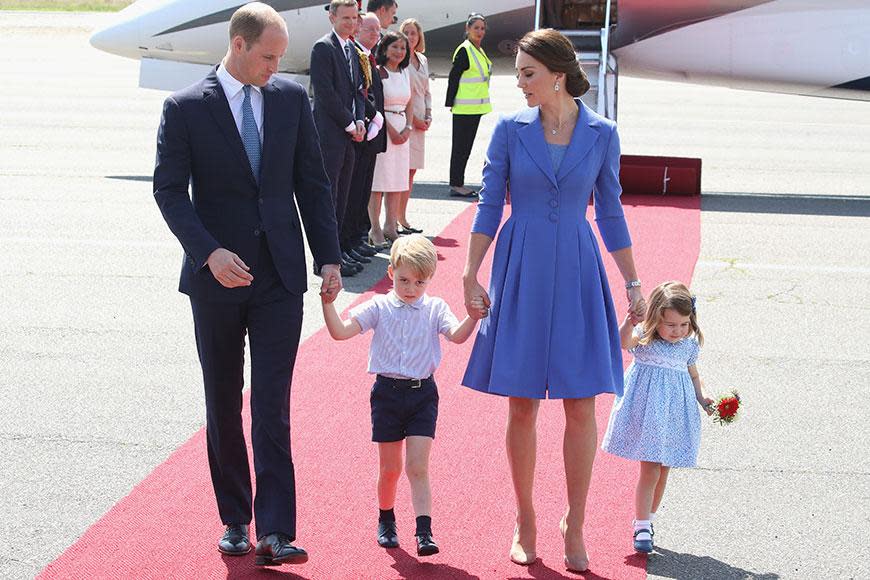 George and Charlotte steal the show in Germany