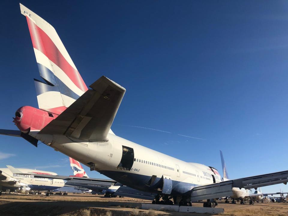 Grave situation: British Airways Boeing 747 jets at Victorville, California (Simon Calder)