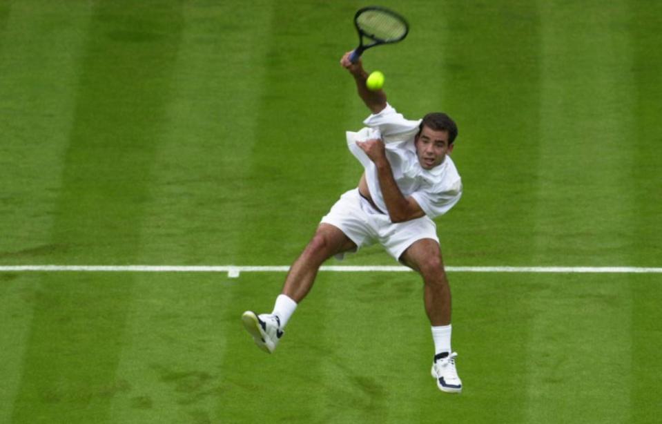 Pete Sampras at his second home.