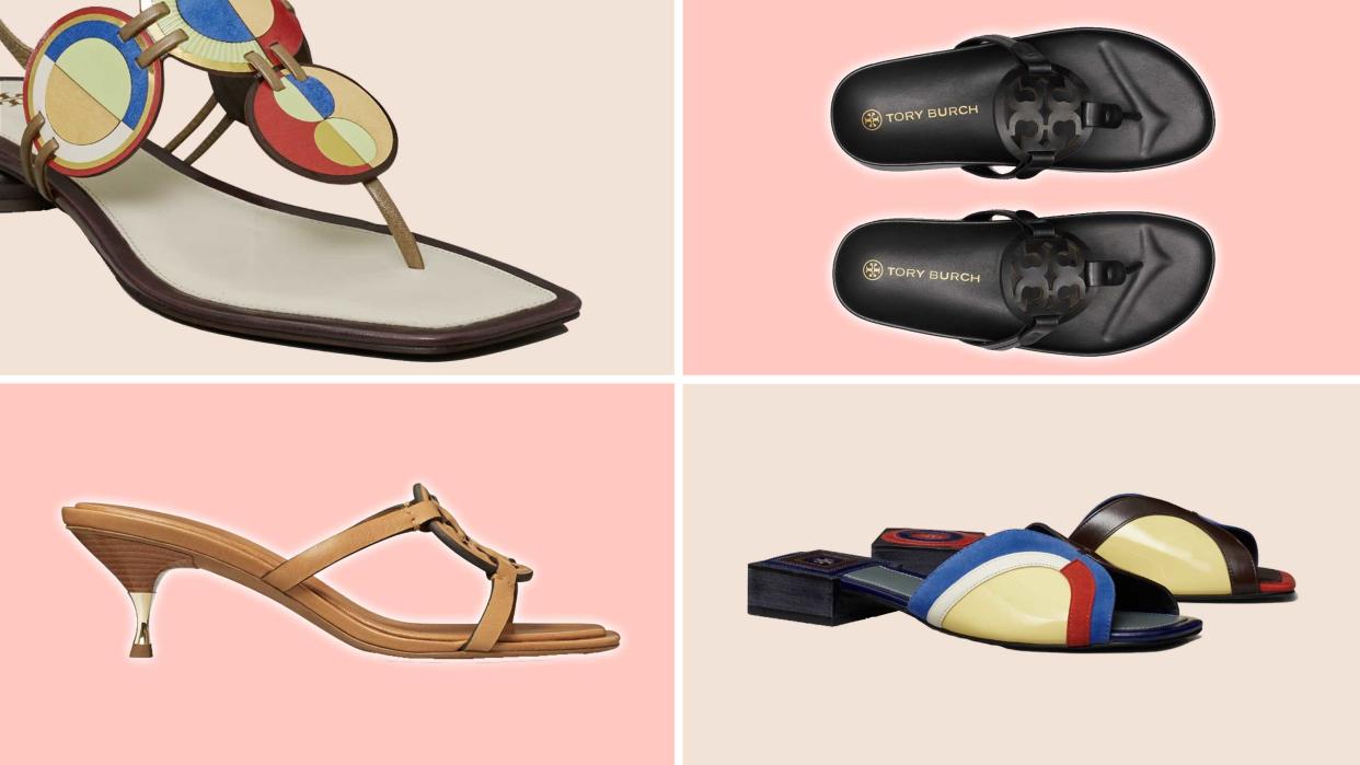 Shop new Tory Burch sandals for spring and summer 2023.