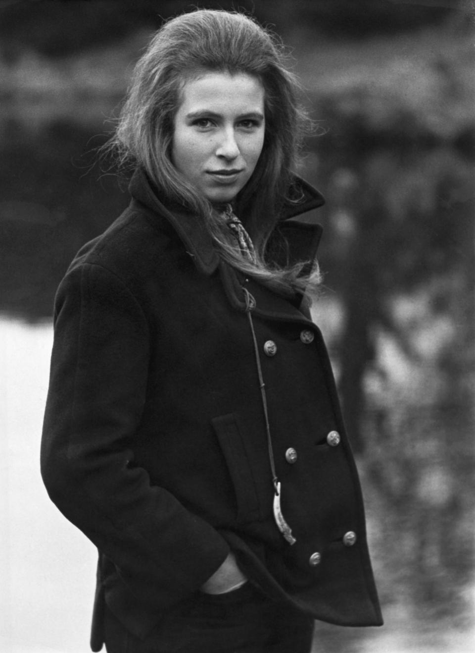 Princess Anne in the grounds of Sandringham, before the 1969 Royal Tour of Australia and New Zealand. (Photo by © Hulton-Deutsch Collection/CORBIS/Corbis via Getty Images)