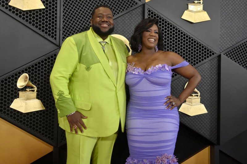 Michael Trotter Jr. and Tanya Trotter, of The War And Treaty, attend the Grammy Awards at the Crypto.com Arena in Los Angeles on February 4, 2024. File Photo by Jim Ruymen/UPI