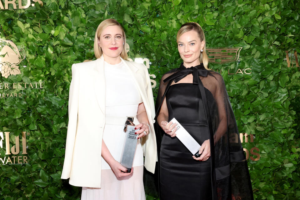 Margot Robbie and Greta Gerwig