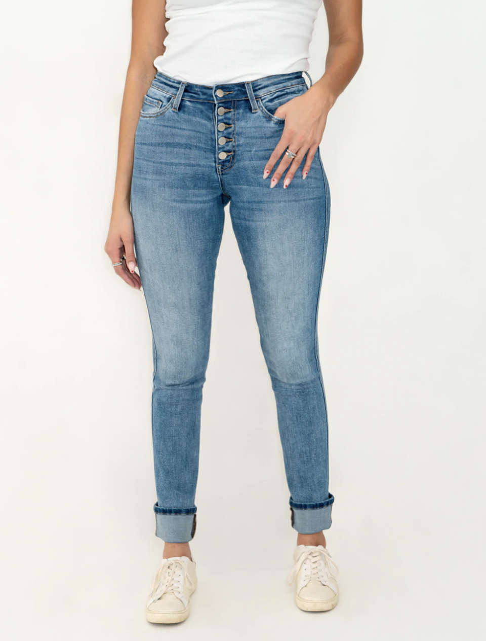 Brooklyn Tall Button Fly Cuff Jean