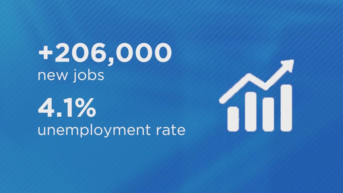 US economy adds 206,000 jobs in June