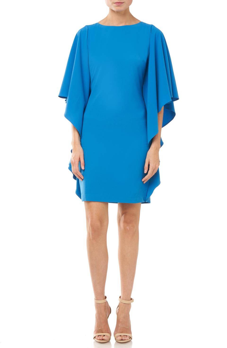 Halston Heritage Ruffle Sleeve Minidress