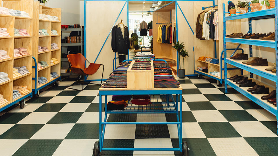 The Canal Street shop's playful interior.