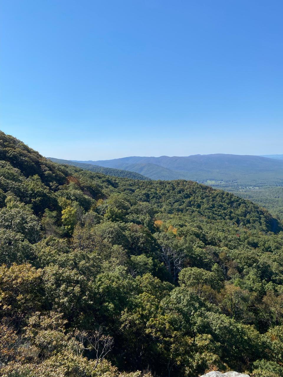The view from Humpback Rocks on Thursday, Oct 12, 2023.