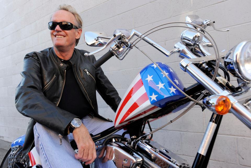 The Easy Rider legend 'went out laughing' according to his sister Jane (AP)