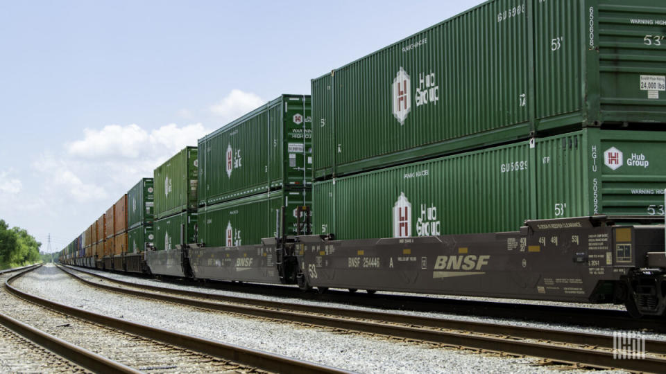 Oak Brook, Illinois-based Hub Group reported first-quarter net income of $27 million, a 56% year-over-year decline compared to the same period in 2023. (Photo: Jim Allen/FreightWaves)