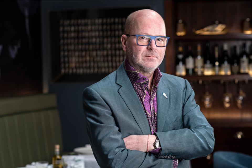 David Moore, the owner of Pied a Terre in Fitzrovia (Daniel Hambury)