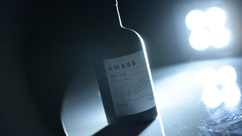 A bottle of Amass California gin