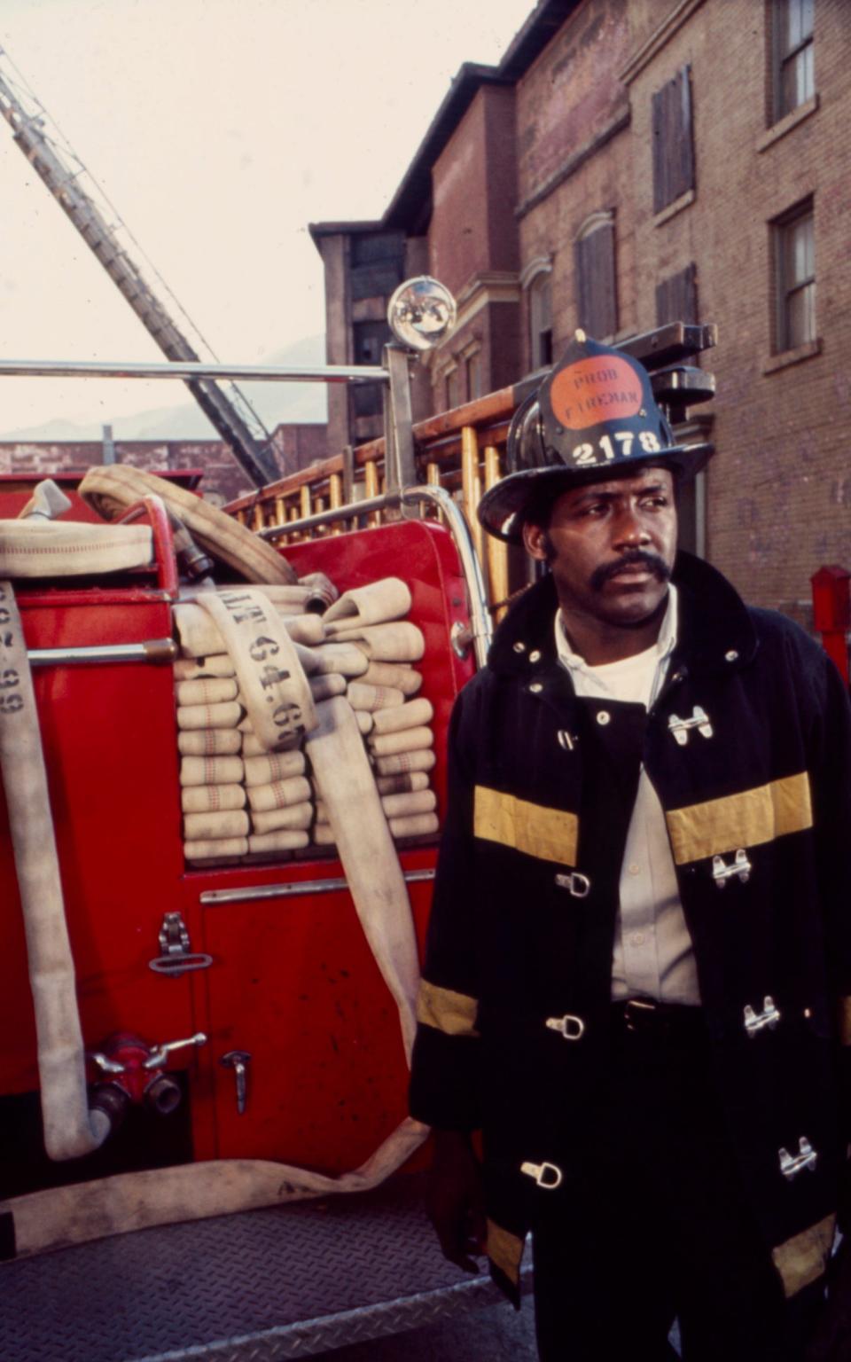 Roundtree in Firehouse (1972), in which his character faced racism in a small-town fire department