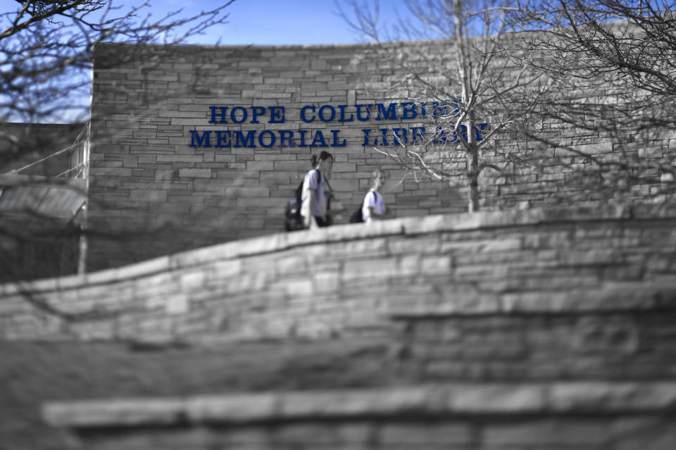 The Hope Columbine Memorial Library at Columbine High School, Littleton, CO was built following the shootings on April 20, 1999. (Photo: Craig F. Walker via Getty Images)