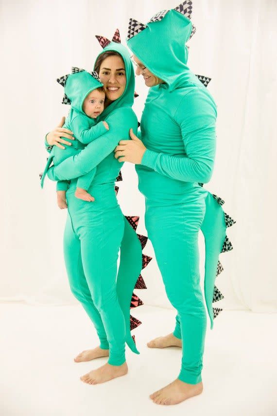 22) Family Dinosaur Costume