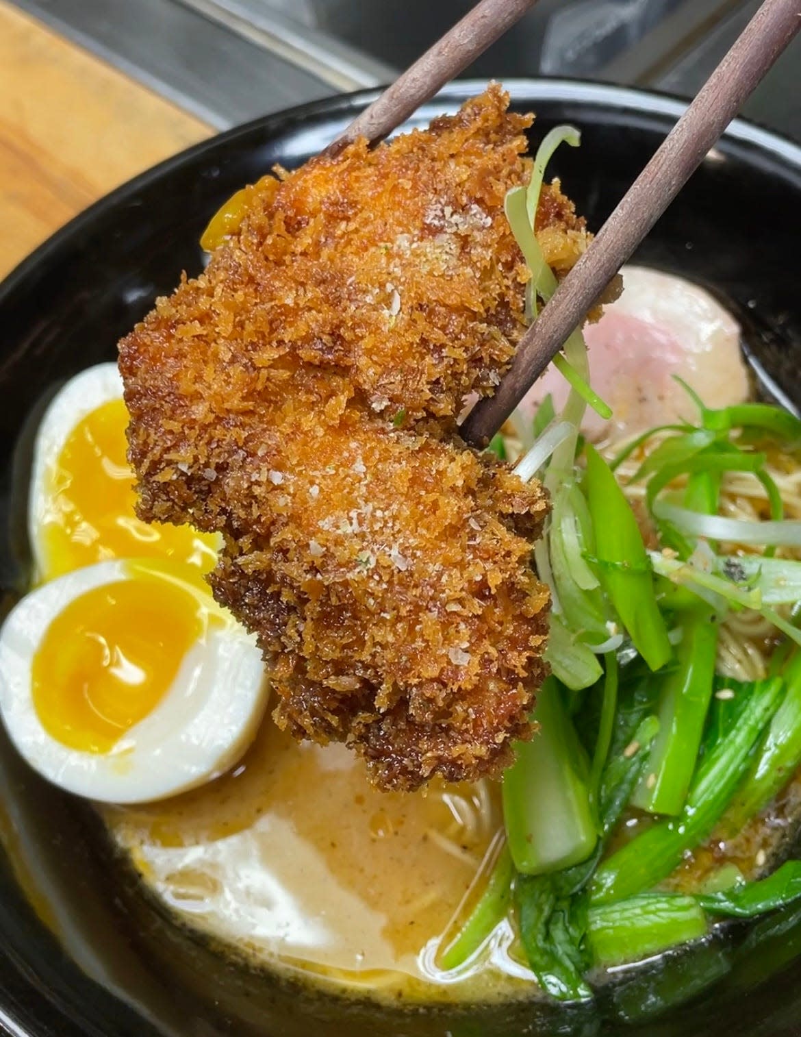 The new 'Dueling Birds' Ramen at Tenmomi.