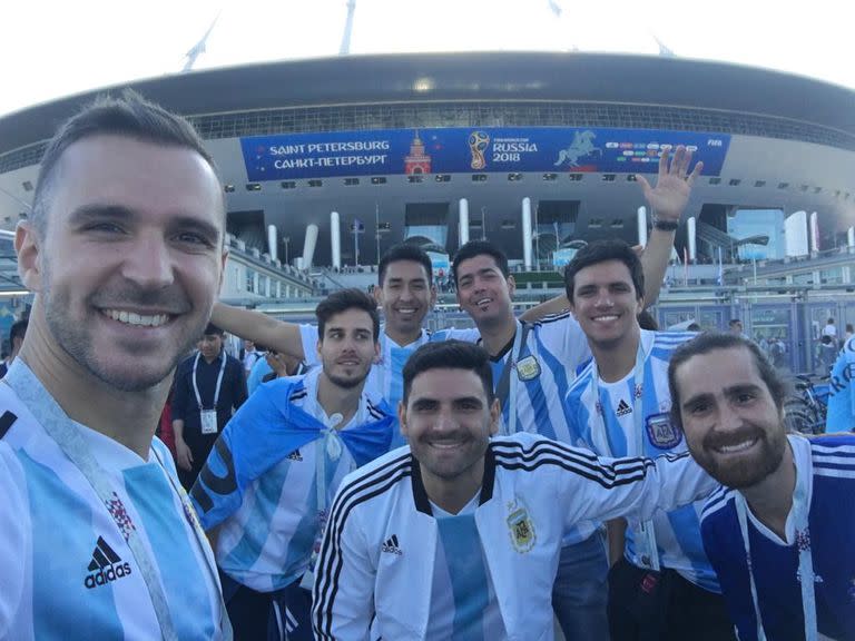 Hinchas argentinos que van al Mundial de Qatar