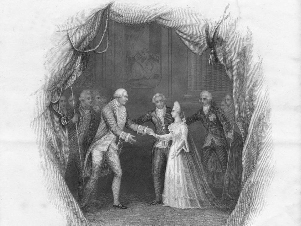 George III with the Princess Charlotte of Mecklenburg Strelitz'