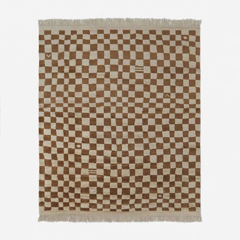 Irregular Checkerboard Rug