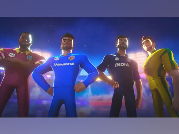 Avatars of Pollard, Rashid, Kohli and Maxwell (Photo/ ICC website)