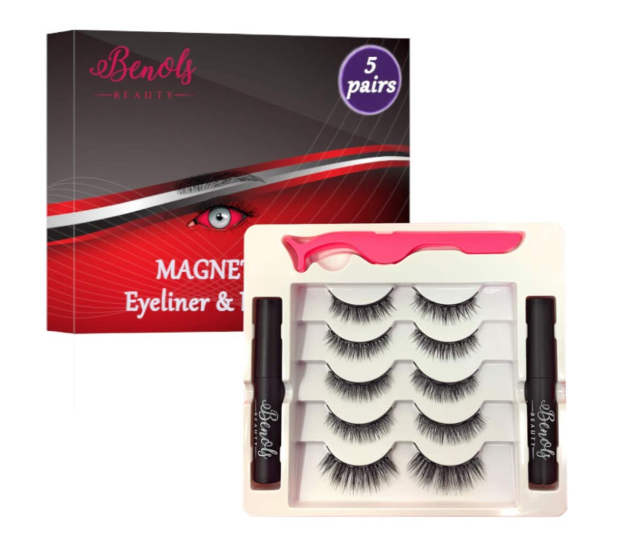 Benols Beauty Magnetic Eyeliner and Eyelashes Set (Photo via Amazon)