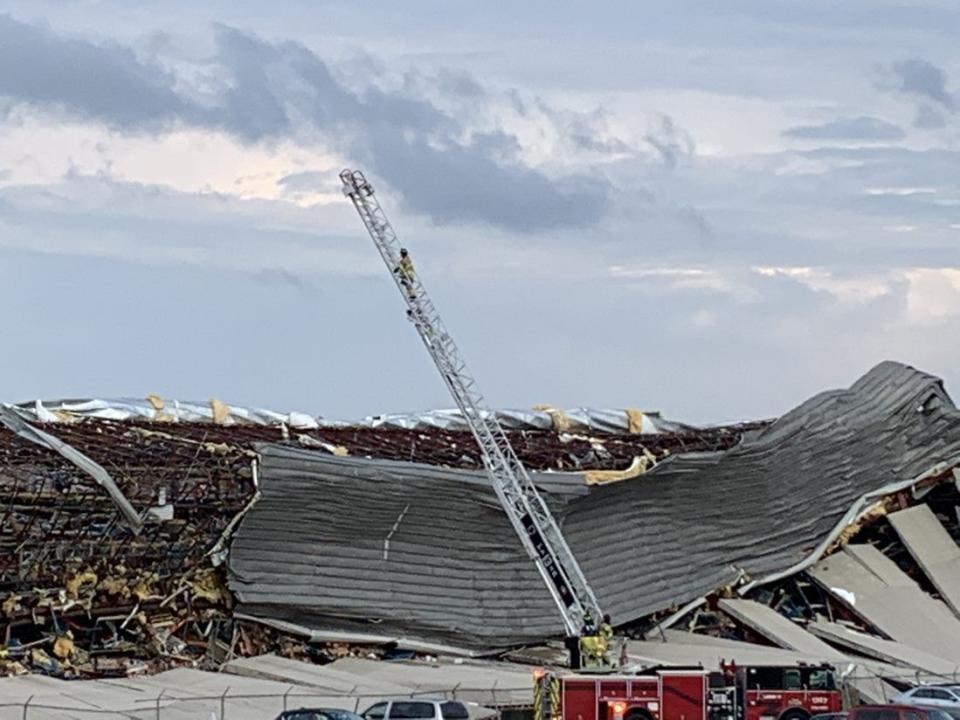 Miami County Meijer Distribution Center Storm Damage