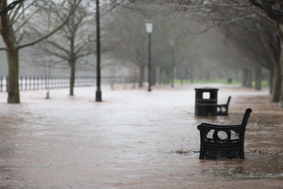 Evacuations took place throughout the night in some parts of Wales. (Getty)