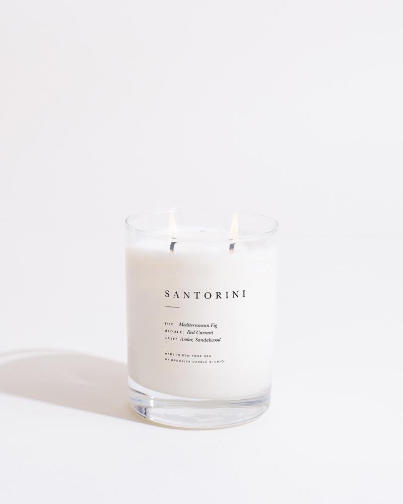 <p><a href="https://go.redirectingat.com?id=74968X1596630&url=https%3A%2F%2Fbrooklyncandlestudio.com%2Fproducts%2Fsantorini-escapist-candle&sref=https%3A%2F%2Fwww.cosmopolitan.com%2Fstyle-beauty%2Ffashion%2Fg37067316%2Ftravel-gift-ideas%2F" rel="nofollow noopener" target="_blank" data-ylk="slk:Shop Now;elm:context_link;itc:0;sec:content-canvas" class="link ">Shop Now</a></p><p>Santorini Escapist Candle</p><p>brooklyncandlestudio.com</p><p>$42.00</p><span class="copyright">Brooklyn Candle Studio</span>