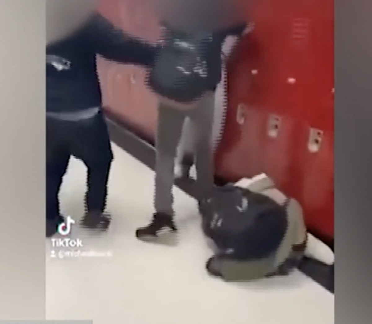 Footage of the school hallway assault on Adriana Kuch went viral after being posted to TikTok (New Jersey News 12)