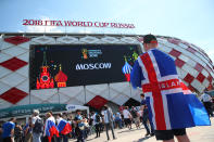 <p>The big moment gets closer for the Iceland fans as they get ready to make some noise (getty) </p>
