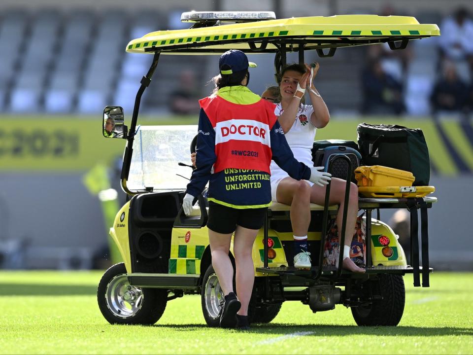 Helena Rowland’s World Cup was ended by a serious injury in the semi final against Canada (Getty Images)