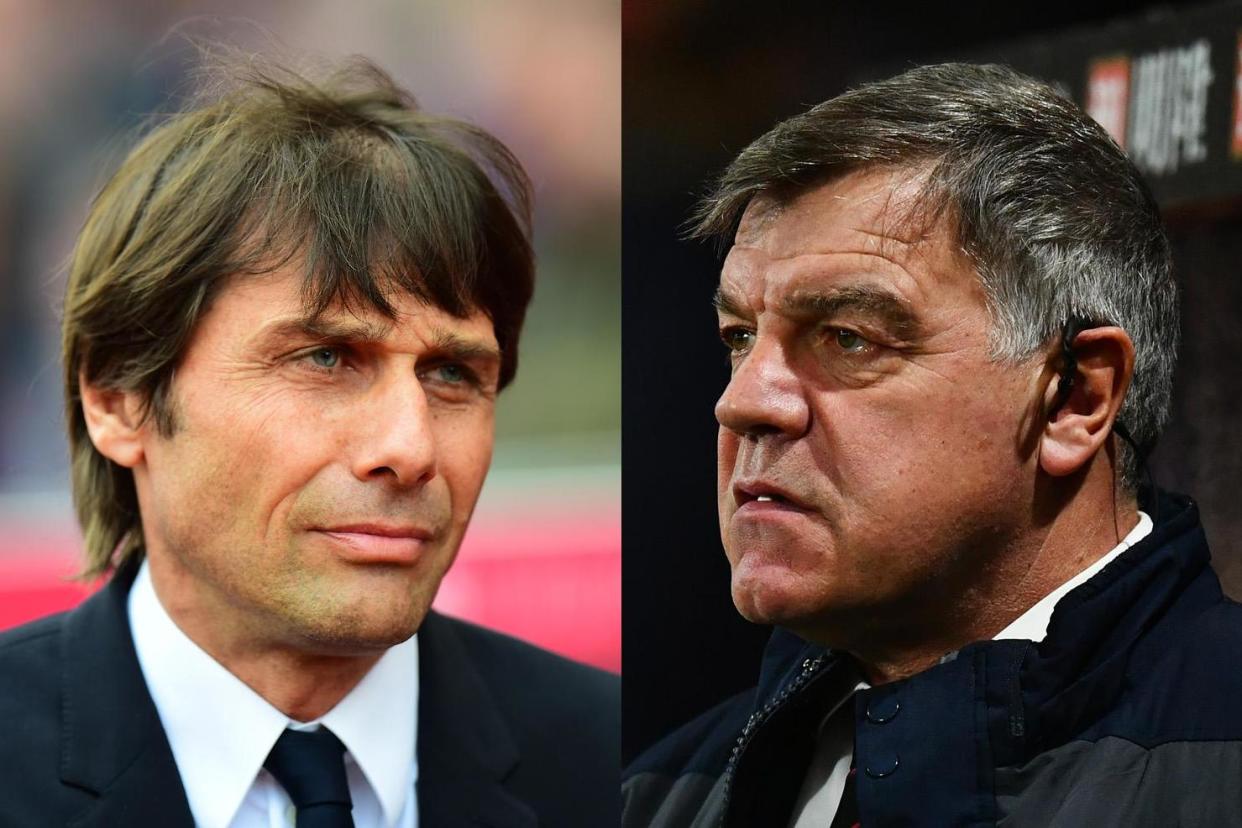 The managers face off at Stamford Bridge on Saturday: Getty Images