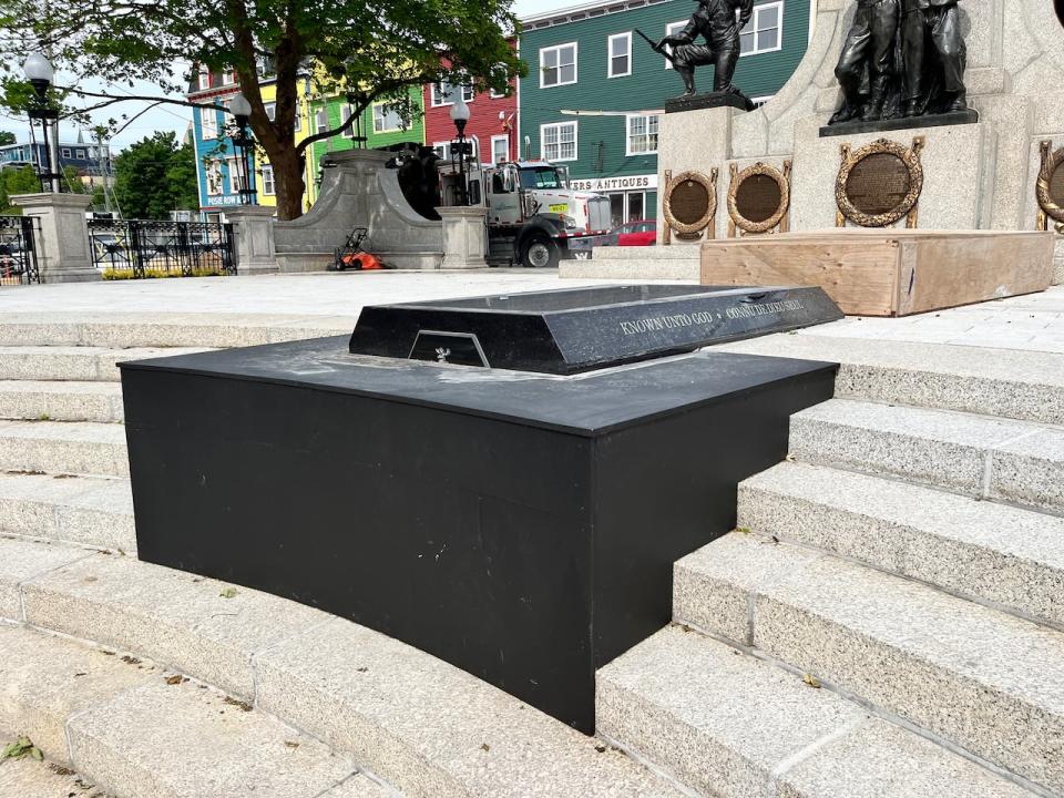 The National War Memorial in St. John's has undergone a major refurbishment ahead of the 100th anniversary of its unveilling on July 1. And now it's about to become a cemetery as well, with the addition of a tomb of the unknown soldier.