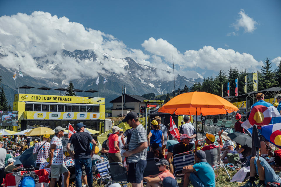 Stunning images from the 15th stage of the 2023 Tour de France, from Les Gets Les Portes du Soleil to Saint-Gervais Mont Blanc