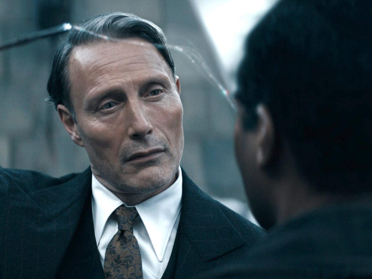 Mads Mikkelsen as Gellert Grindelwald in "Fantastic Beasts: The Secrets of Dumbledore."