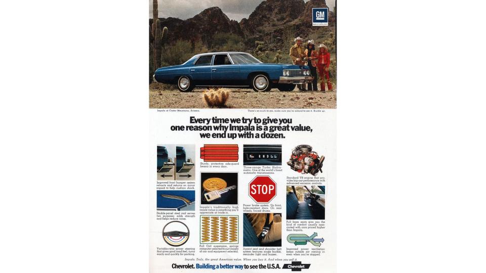 1973 chevrolet impala magazine advertisement