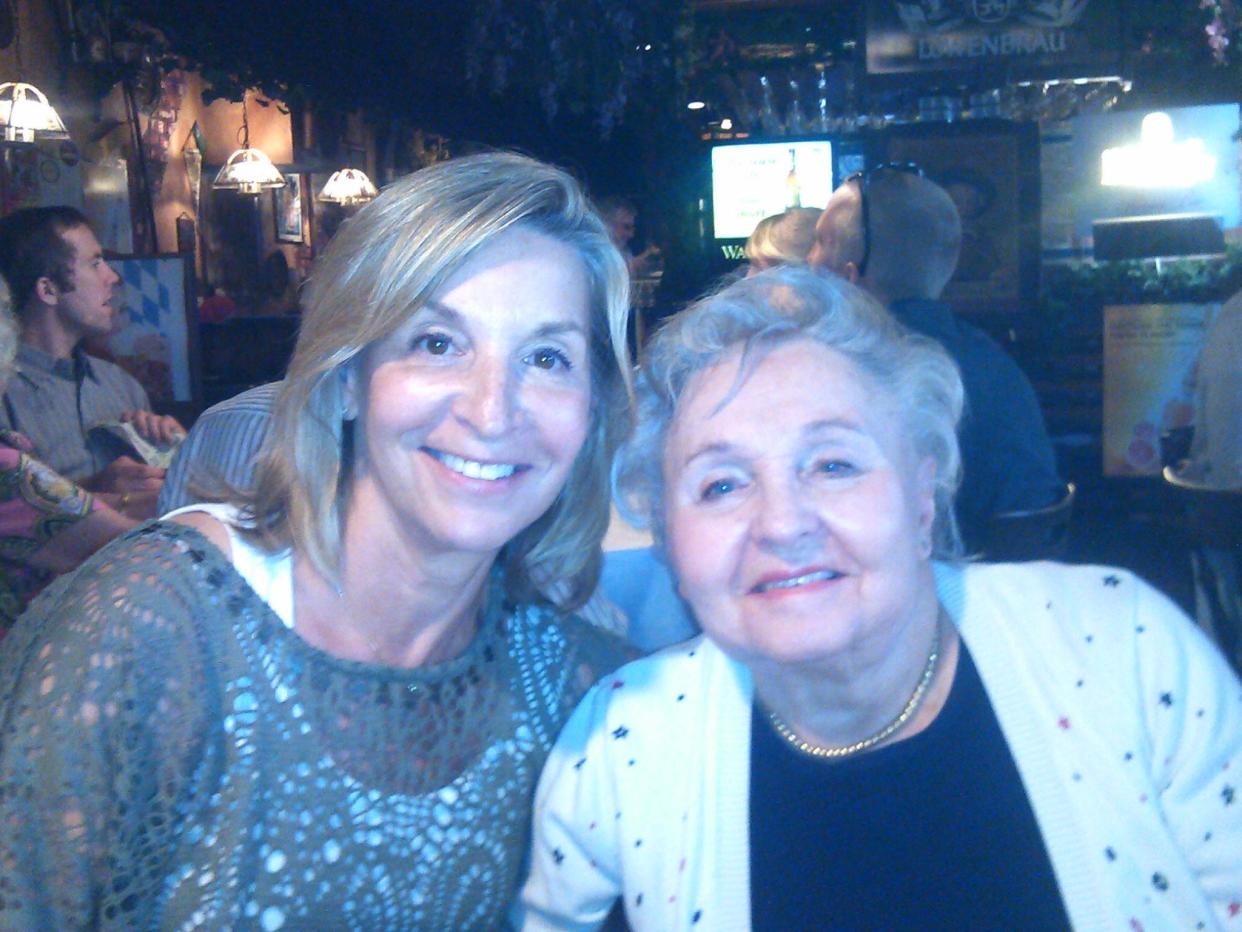 The author, Jackie Fishman, and her mother