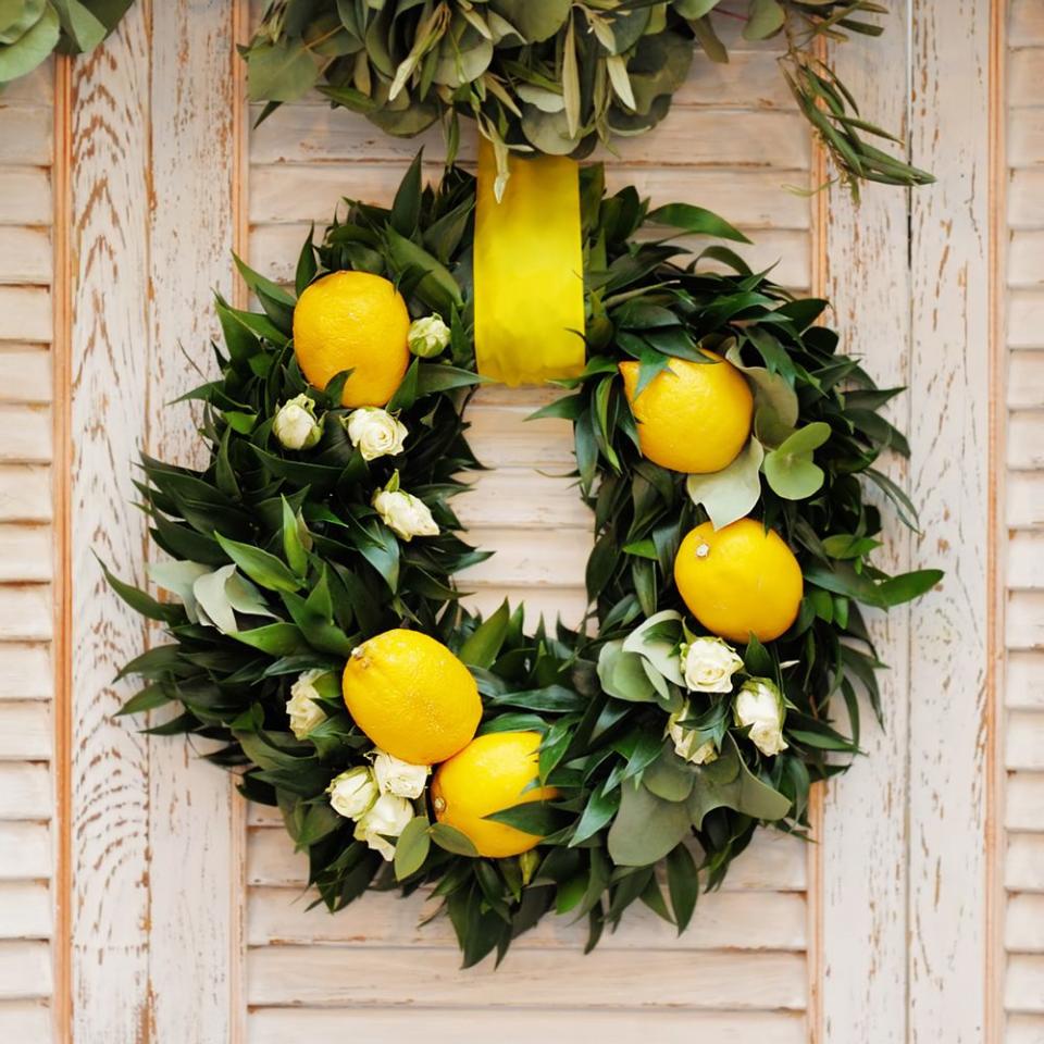 Create a Lemon Wreath