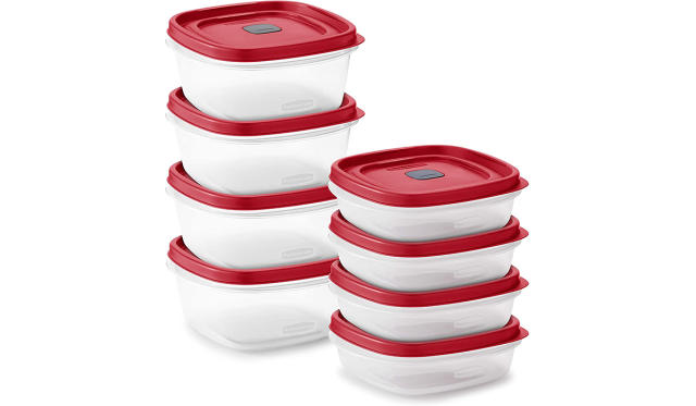 3.5Qt Lidded Home Plastic Storage Box/Bins, Tote Stackable Container with  Secure