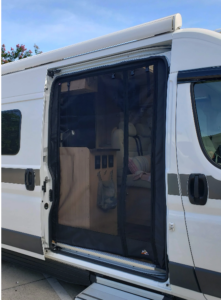 The Bugscreen on a Sprinter Van