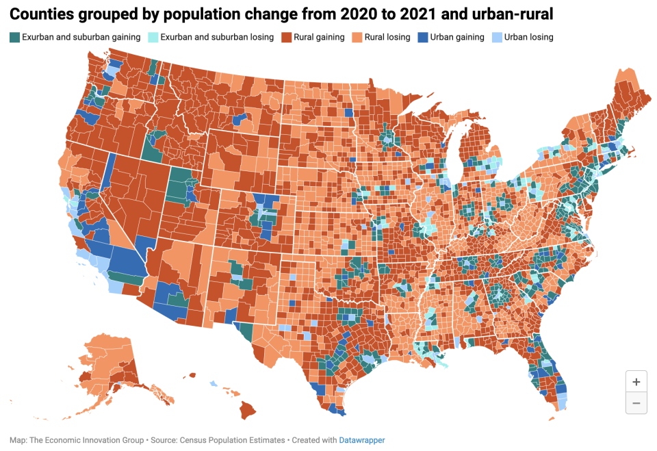 Americans Are Moving Out Of Urban Counties Like Never Before 9844