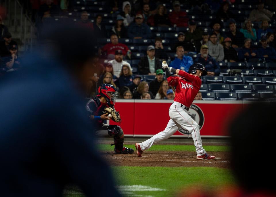 Grant Williams gave Red Sox hurler Chris Sale a good look at Fenway Park on Thursday.