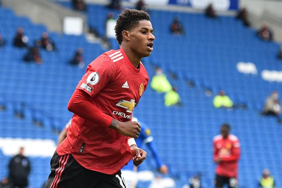 Rashford scored a brilliant solo goal (POOL/AFP via Getty Images)