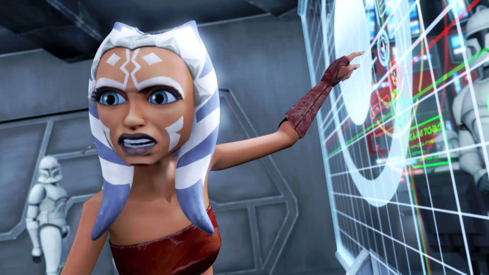 Ahsoka is Anakin's padawan in "The Clone Wars," and he lovingly calls her "Snips." - Warner Bros/Everett Collection