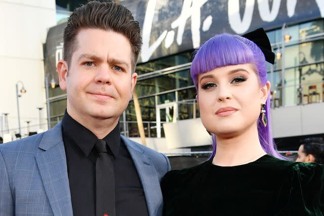 <p>Emma McIntyre/Getty </p> Jack Osbourne and Kelly Osbourne attend the 2019 American Music Awards