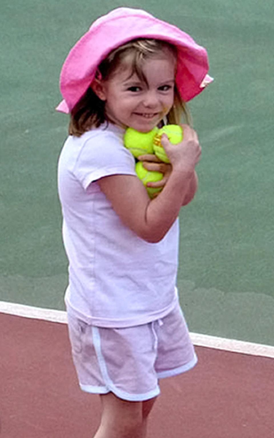 Madeleine McCann on holiday in Praia da Luz before she went missing